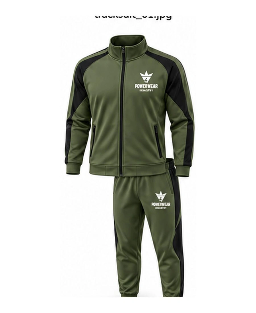 Thermal Compression Hybrid Active Tracksuit by Power Wear Industry with branded crest