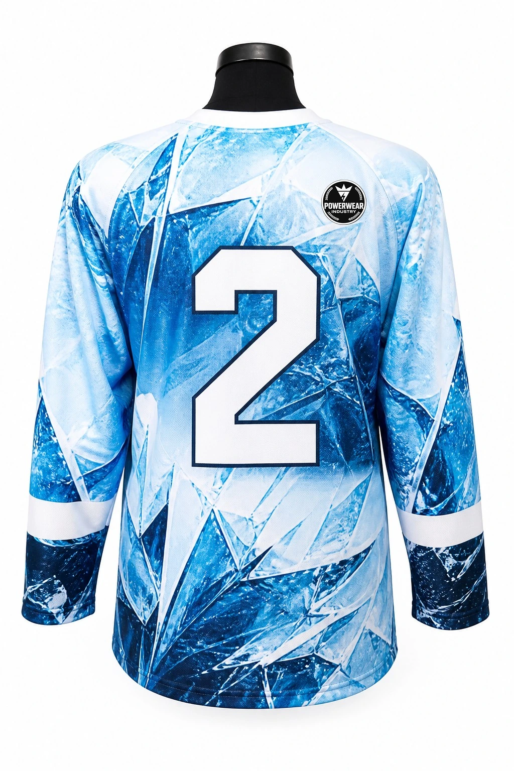 Custom Ice Hockey Jersey — Design 01 by Power Wear Industry with left-chest logo
