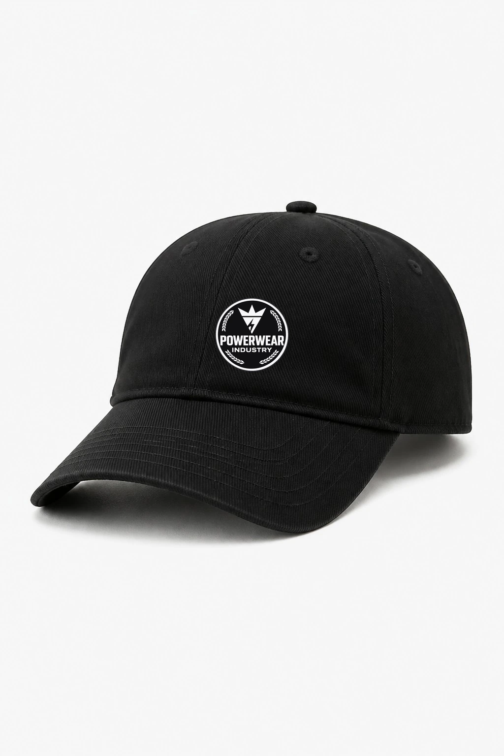 Custom Streetwear Cap — Design 03 by Power Wear Industry with branded badge