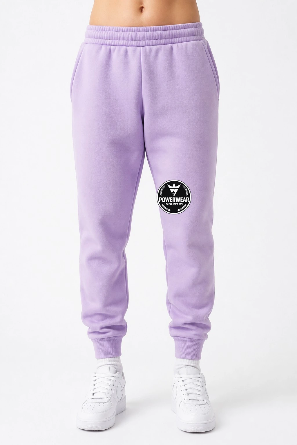 Custom Streetwear Joggers — Design 08 by Power Wear Industry with branded badge