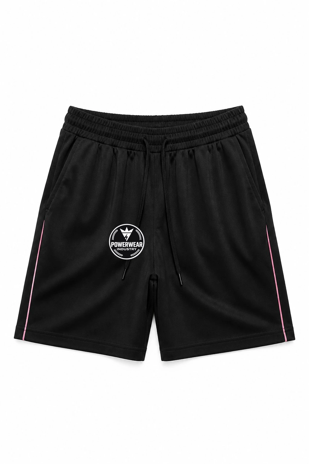 Custom Streetwear Shorts — Design 12 by Power Wear Industry with branded badge