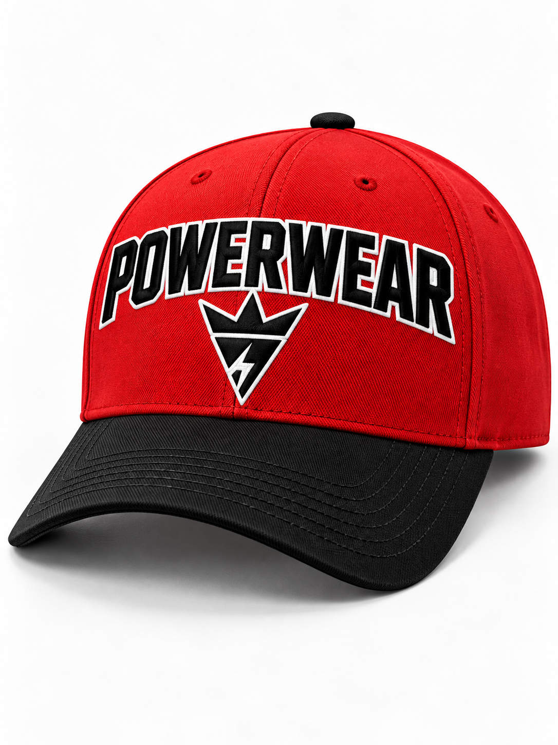 Wholesale Red Black Baseball Cap - Custom Manufacturing | Power Wear Industry